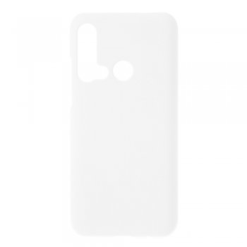 Vāciņš apvalks bamperis priekš Huawei P20 lite (2019) | Rubberized PC Phone Cover for Huawei P20 lite (2019) - White