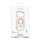 Puro Lite Mag TPU+PC Case Compatible with MagSafe iPhone 17 Pro - Transparent with Orange Ring