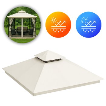 Ūdensizturīgs rezerves jumts paviljonam 3x3 m MultiGarden, bēšs