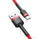 Baseus Cafule USB to USB Type C Data Charging Cable 3A 1m, Red+Black | Lādētājvads Datu Pārraides Kabelis