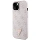 Чехол Guess Crossbody 4G Metal Logo для iPhone 15 Plus, розовый