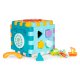 Interactive learning cube 6-in-1 with shape sorter, sounds and lights for toddlers