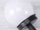 4 gab. saules dārza lampa RGB bumba ar spicu, 10 cm