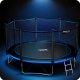 Neo-Sport NS-14Z221 Garden Trampoline with Outer Net and Ladder, 435 cm (14 ft)