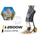 Humberg Hm-650 elektriskais zaru smalcinātājs 2500W + 2x 45L maisi