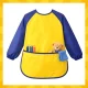 Kruzzel Kids Protective Apron with Sleeves Size S (98-122 cm) Yellow/Navy