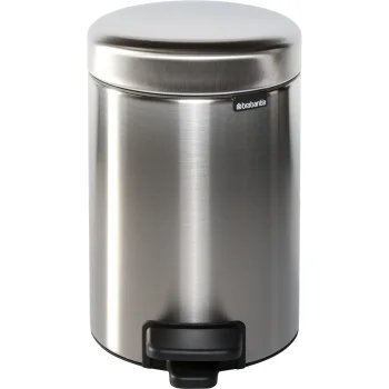 Мусорное ведро с педалью Brabantia NewIcon, 3 л, Brilliant Steel