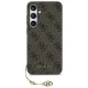 Guess GUHCS24FEGF4GBR S24 FE S721 brūns/brūns ciets futrālis 4G Charms Collection | brown/brown hardcase