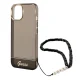 Guess Translucent Pearl Strap vāciņš iPhone 14 Plus, melns