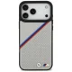 BMW iPhone 17 Pro Max vāciņš M Tricolor Metal Logo MagSafe, pelēks