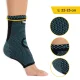 4Fizjo 922 Elastic Ankle Brace, Size L, Black/Blue