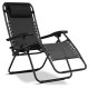 Sofotel Chillwell Folding Garden Lounger with Cushion, Black