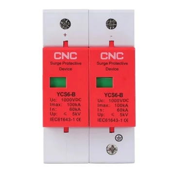 Устройство защиты от перенапряжений DC 2P, класс B, 60–100 кА, 1000V DC