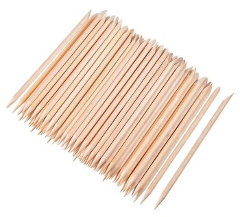 Wooden Cuticle Sticks for Manicure and Nail Art 100 pcs