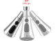 Kitchen faucet aerator extender 3-in-1 with 3 spray modes, silver