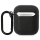 BMW Leather Color Lines maciņš Apple AirPods 1 / 2 Melns