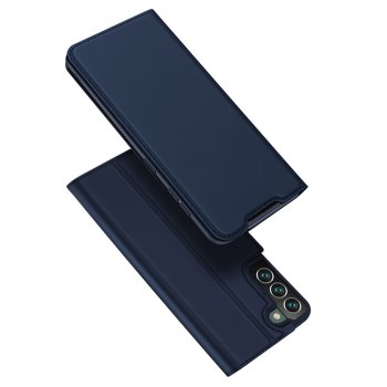 Dux Ducis Samsung Galaxy S22+ atverams vāciņš maciņš grāmatiņa Skin Pro, zils