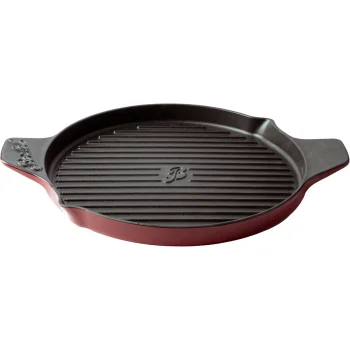 Berkel Cast Iron Grill Pan 32 cm, Induction Compatible, Red