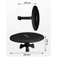 Berdsen BD-955 aktīvā iekštelpu un āra TV antena DVB-T2 4K, melna