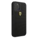 Ferrari iPhone 12 Pro Max vāciņš On Track Perforated, melns