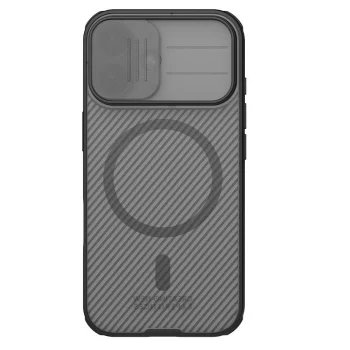 Nillkin iPhone 17 vāciņš CamShield Pro Magnetic, caurspīdīgs melns