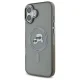 Чехол Karl Lagerfeld IML Metal Karl&Choupette MagSafe для iPhone 16, черный