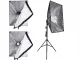 2x 135W Softbox studijas apgaismojuma komplekts ar statīviem