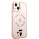 Karl Lagerfeld iPhone 14 Plus vāciņš Iconic Karl & Choupette Rozā