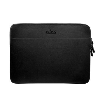 15-16" Laptop Sleeve Puro Slim Pocket Black Neoprene