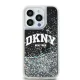 Чехол DKNY для iPhone 13 / 13 Pro Liquid Glitter Big Logo, черный
