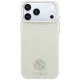 Vāciņš Guess Grained Round Strass Logo MagSafe iPhone 18 Pro / 17 Pro, bēšs