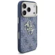 Чехол Guess 4G Big 4G Classic Logo для iPhone 17 Pro - синий и золотой