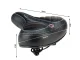 Velosipēda Gēla Sēdeklis ar Iebūvētiem Atsperes, Melns | Gel Bicycle Saddle Bike Seat