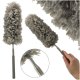 Telescopic Microfiber Duster for Cleaning, Grey