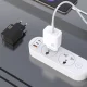 Сетевое зарядное устройство Dudao A27CEU 25W GaN USB-C с кабелем, белое