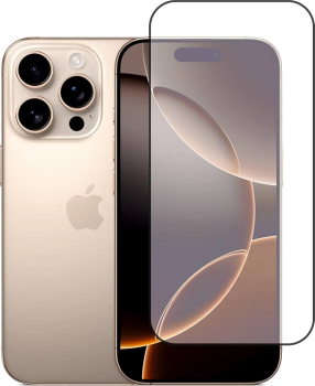 5D Защитное Стекло для Apple iPhone 16 Pro Max 6.9'', Черное Закруглённое (Tempered...