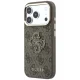 Чехол Guess 4G & Big Resin Logo для iPhone 17 Pro / 18 Pro, коричневый