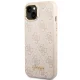 Guess iPhone 13 / 14 / 15 Case 4G Vintage Gold Logo, Pink