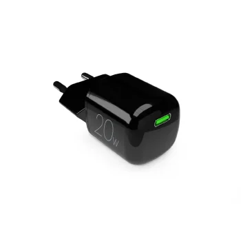 Puro 20W GaN USB-C tīkla lādētājs, melns