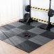 EVA Foam Puzzle Exercise Mat 60x60cm 9 pcs, Grey/Black