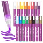 Acrylic Paint Pens Maaleo 16 pc Set for Rock Painting, Wood, Glass, Waterproof
