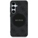 Чехол Guess 4G Round Patch Classic Logo MagSafe для Samsung Galaxy S25 Plus черный