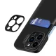 Vāciņš Samsung Galaxy S23 Hurtel Leather Stand Case ar statīvu, melns