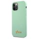 Guess Silicone Vintage Case for Apple iPhone 12 Pro Max, Green