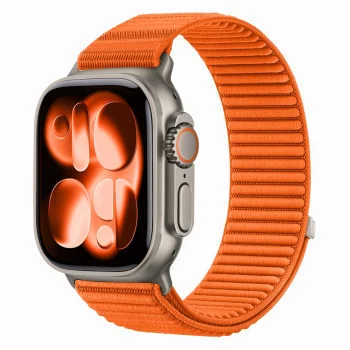 Tech-Protect NylonLoop kellarihm Apple Watch 44/45/46/49 mm, oranž