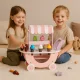 Деревянная тележка с мороженым для детей Ecotoys, 12 элементов