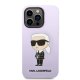 Karl Lagerfeld Silicone Ikonik vāciņš iPhone 14 Pro Max, violets