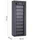 Massido Textile Shoe Cabinet 10 Shelves, Graphite