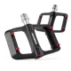 Rockbros BP2603 platformas velosipēda pedāļi ar titāna asi, melni