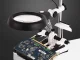 Third Hand Soldering Station with LED Magnifier 2.5x/5x/6x/10x, Black/White
